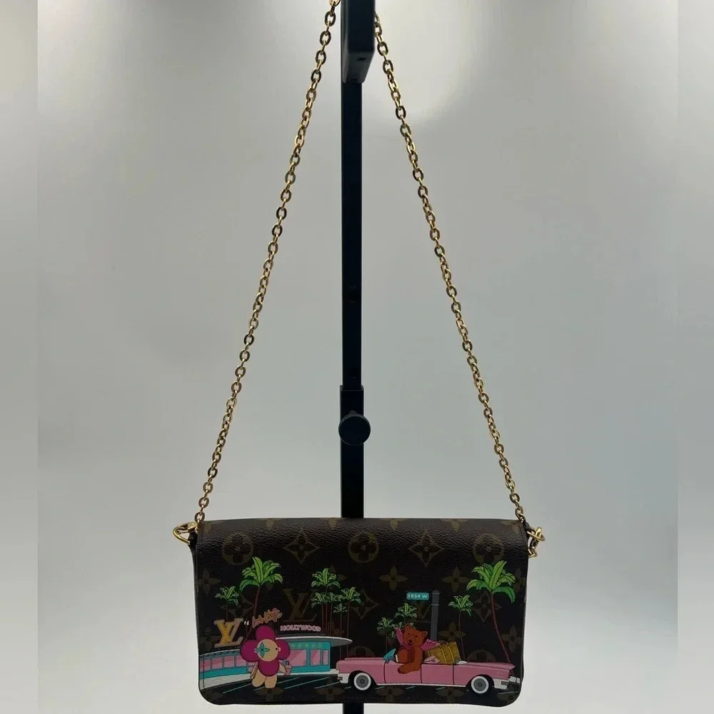 Louis Vuitton Limited Edition Monogram Canvas Hollywood Pochette Felicie Bag - Picture 7 of 10